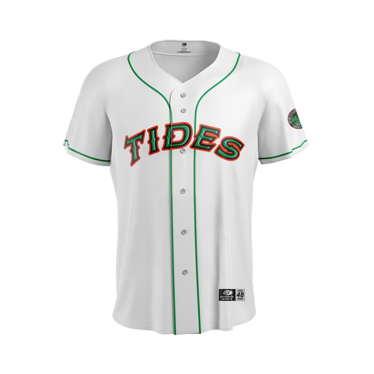 Norfolk Tides Home Authentic Jersey