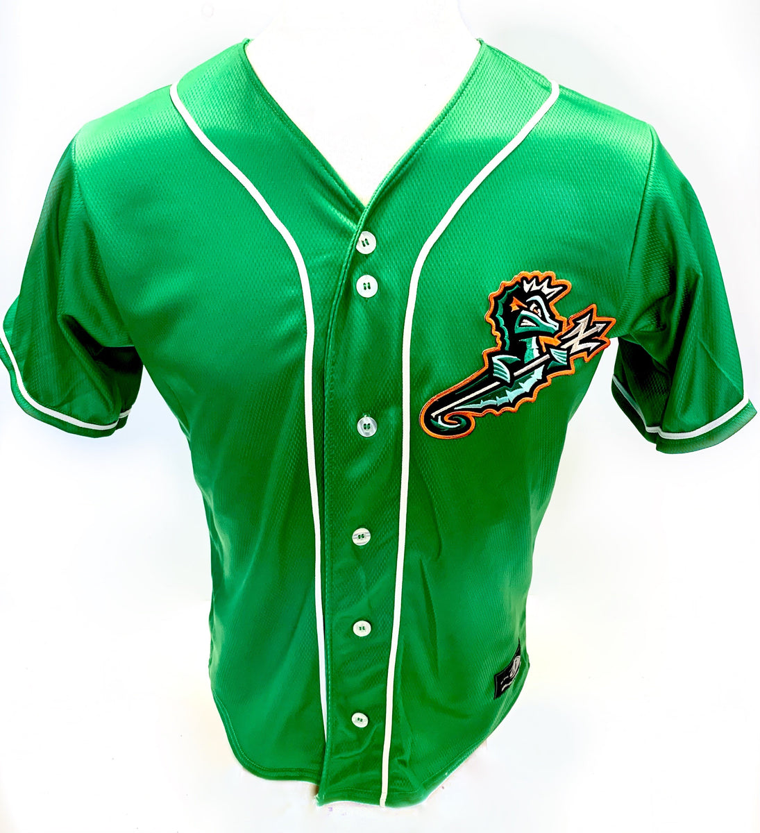 Norfolk Tides Green Replica Youth Jersey – Norfolk Tides Team Store