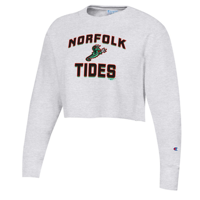 Norfolk Tides Ladies Champion Boyfriend Cut Crop Sweatshirt