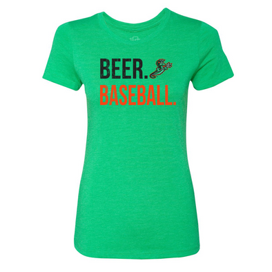 Norfolk Tides Ladies Beer n Baseball T-Shirt