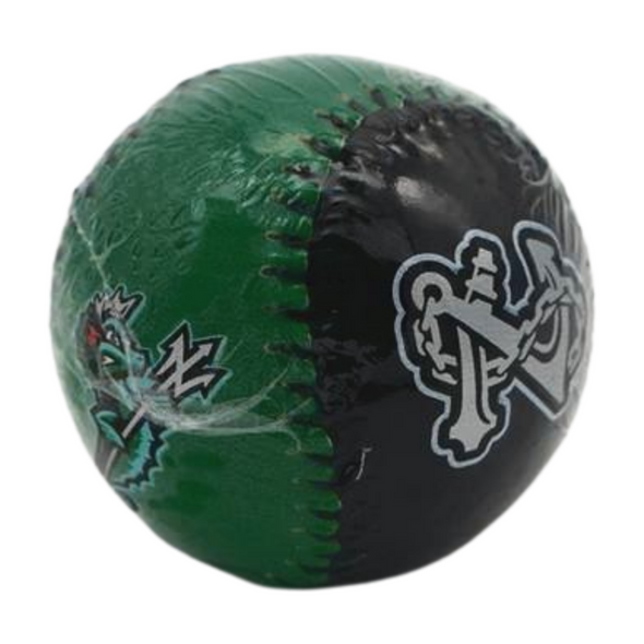Norfolk Tides Green & Chrome Rawlings Baseball