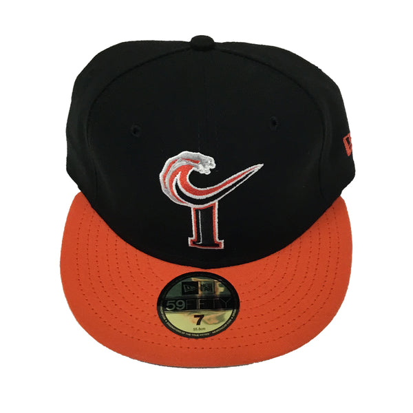 Norfolk Tides Orange & Black Retro Fitted Hat 8