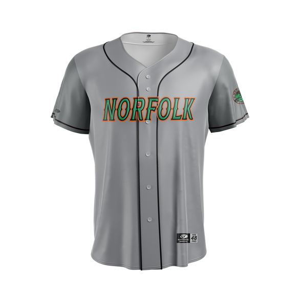 Norfolk Tides Authentic Road Jersey