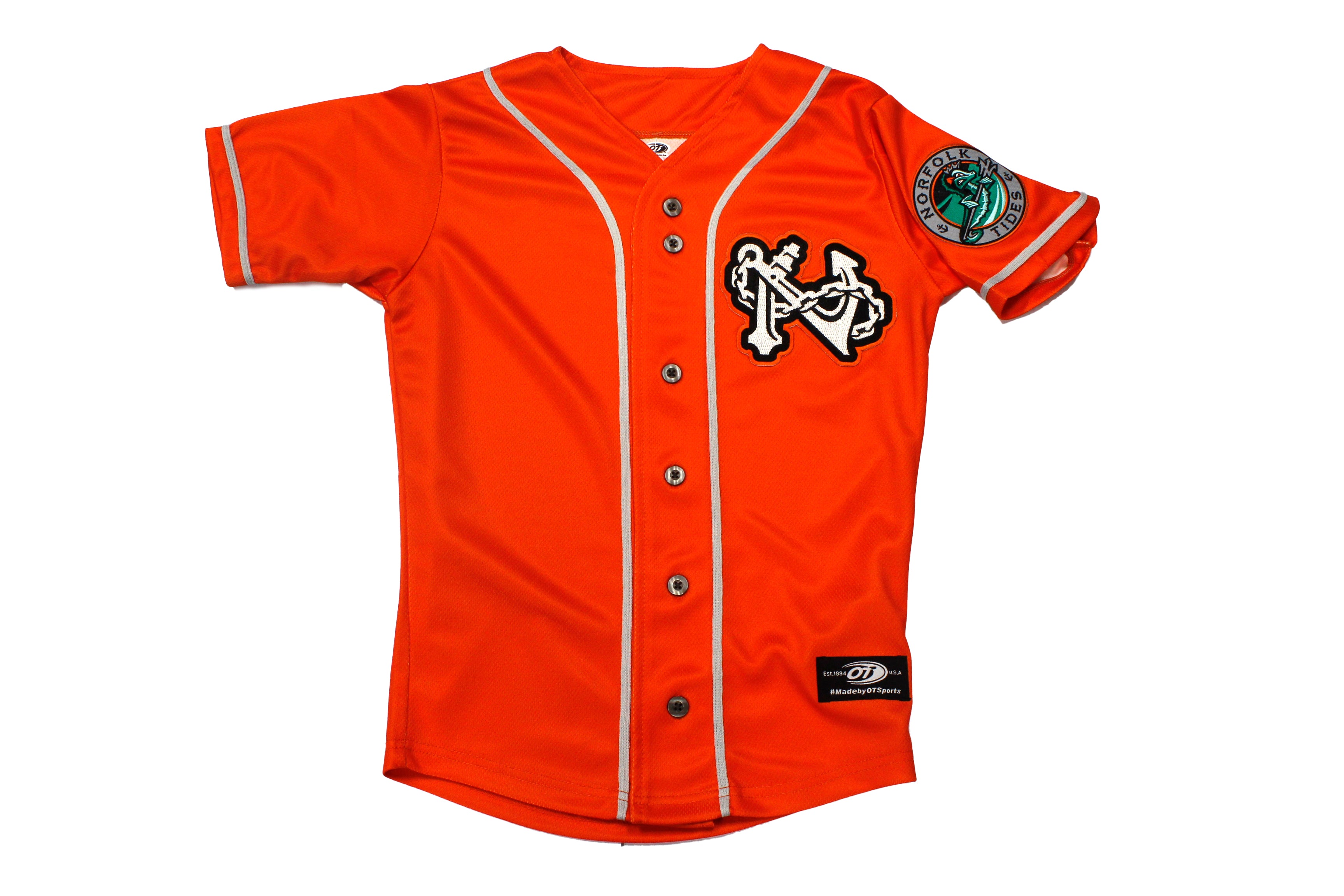 Norfolk Tides Norfolk Red Stockings Replica Adult Jersey 
