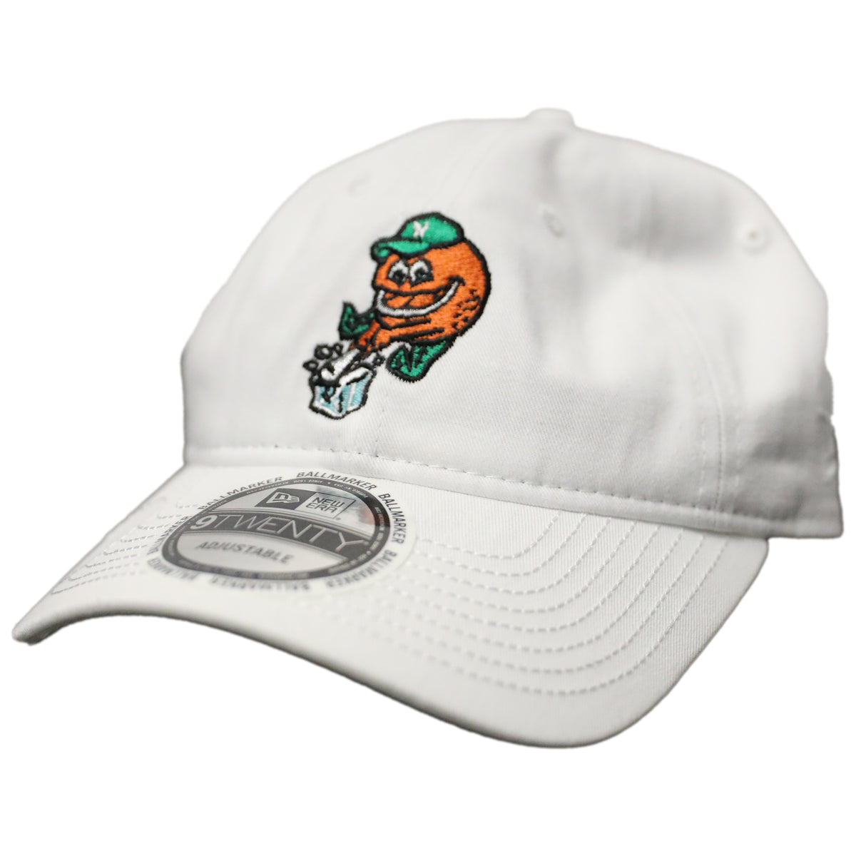 Norfolk Tides New Era Golf White Norfolk Squeezers Hat Norfolk Tides